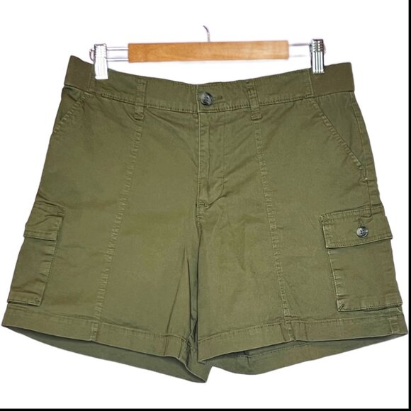 Lee Pants - Women's Lee® Ultra Lux FLEX TO GO Cargo Shorts Olive Night  Sz 12